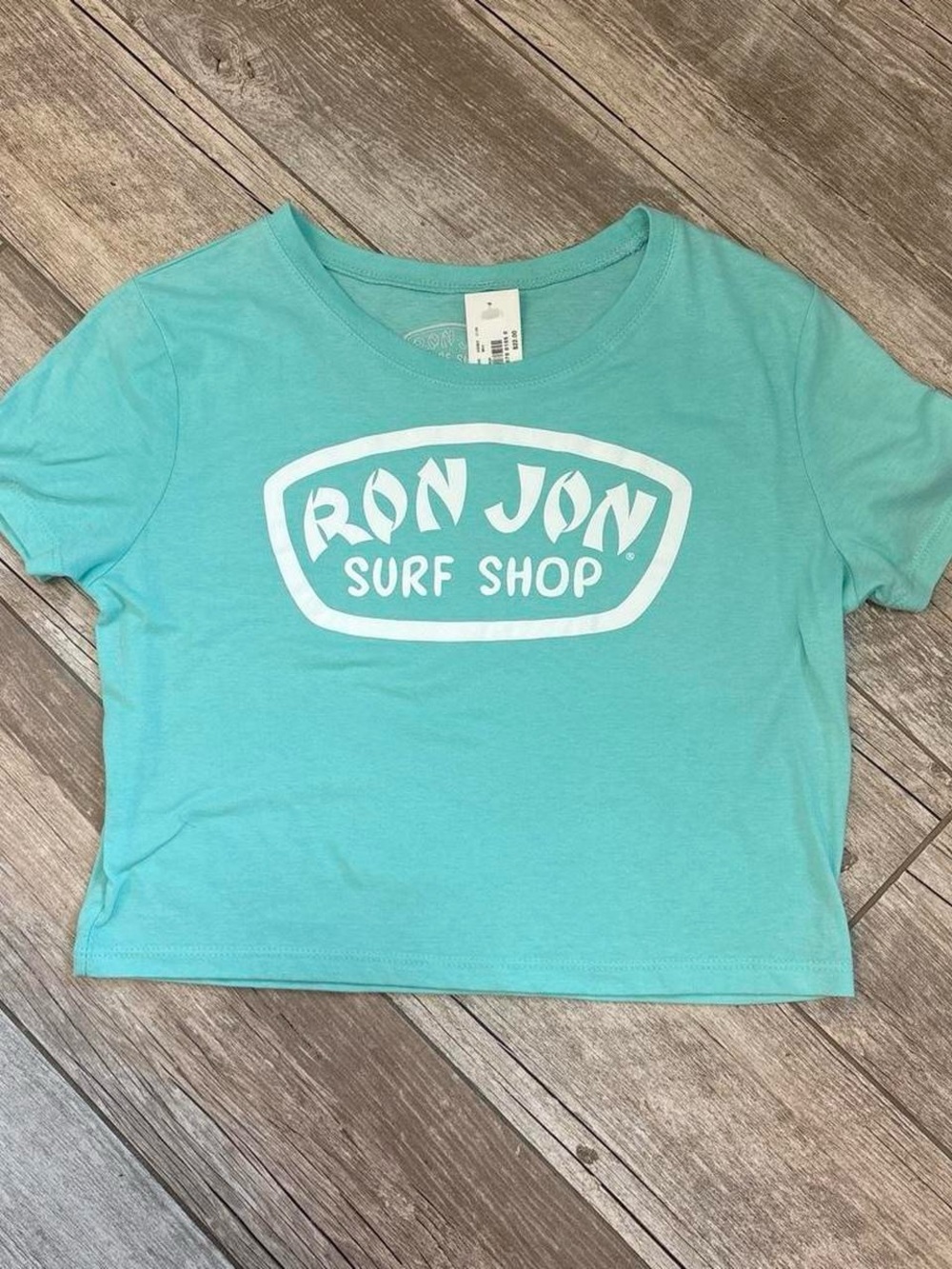 Ron Jon Surf Shop Women's Aqua Crop Tee